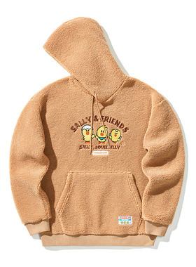 CHOCOOLATE|SALLY&FRIENDS联乘情侣款毛绒连帽卫衣3067UFH