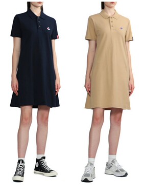 : CHOCOOLATE女装短袖polo裙2025夏季新品少女气质连衣裙1717XU