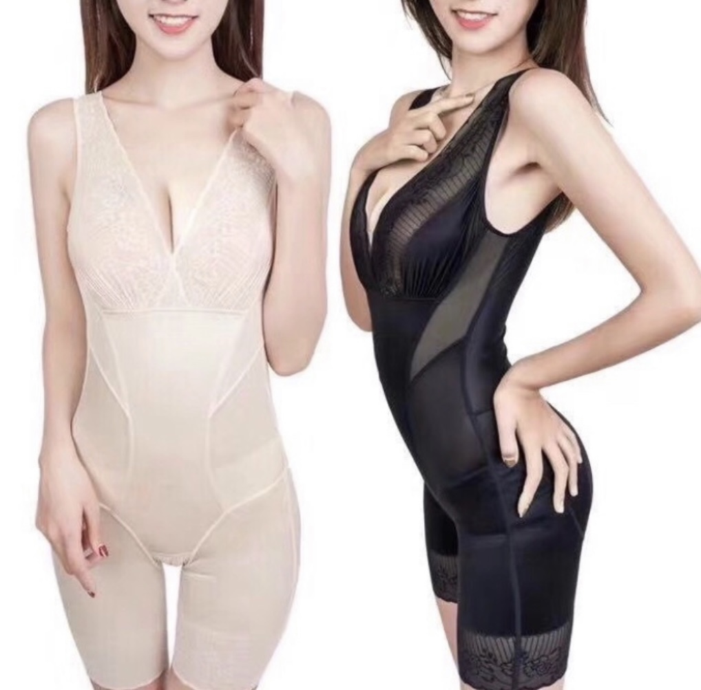 收腹连体塑身衣女塑形产后束腰提臀收肚子薄款夏季美体显瘦内衣