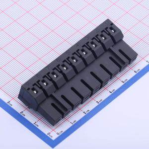 JL9EDGK-75009B01 插拔式接线端子 1x9P 7.5mm 排数:1 每排P数:9