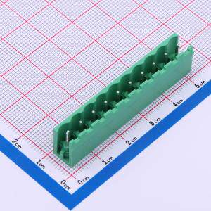 MX2EDGR-5.08-GN01-10P-Cu-A 插拔式接线端子 5.08mm 1x10P 排数: