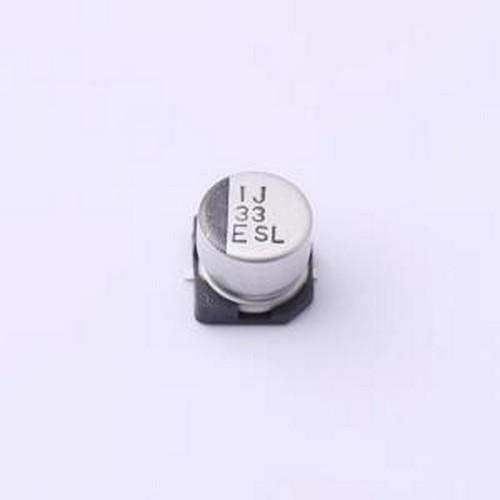 25SLV33M6.3X6.1 贴片型铝电解电容 33uF ±20% 25V SMD,D6 电子元器件市场 电容器 原图主图