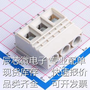 MX1016B-10.16-GY01-3P-Fe-PS-A 螺钉式接线端子 10.16mm 1x3P 排