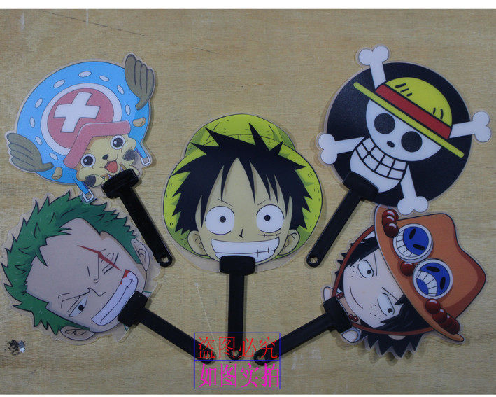 动漫扇子 海贼王 路飞 乔巴 索隆 艾斯 骨头标 船员