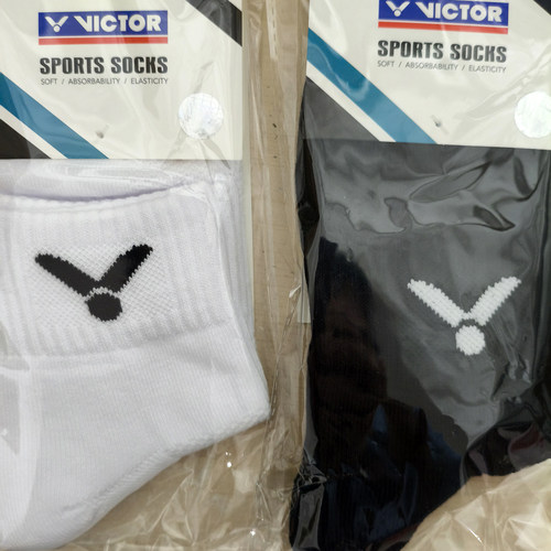 Victor Badminton sports socks Thicken Towel bottom Long tube