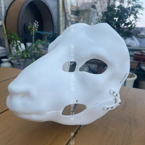 写实羊兽装头骨可动带牙3D打印