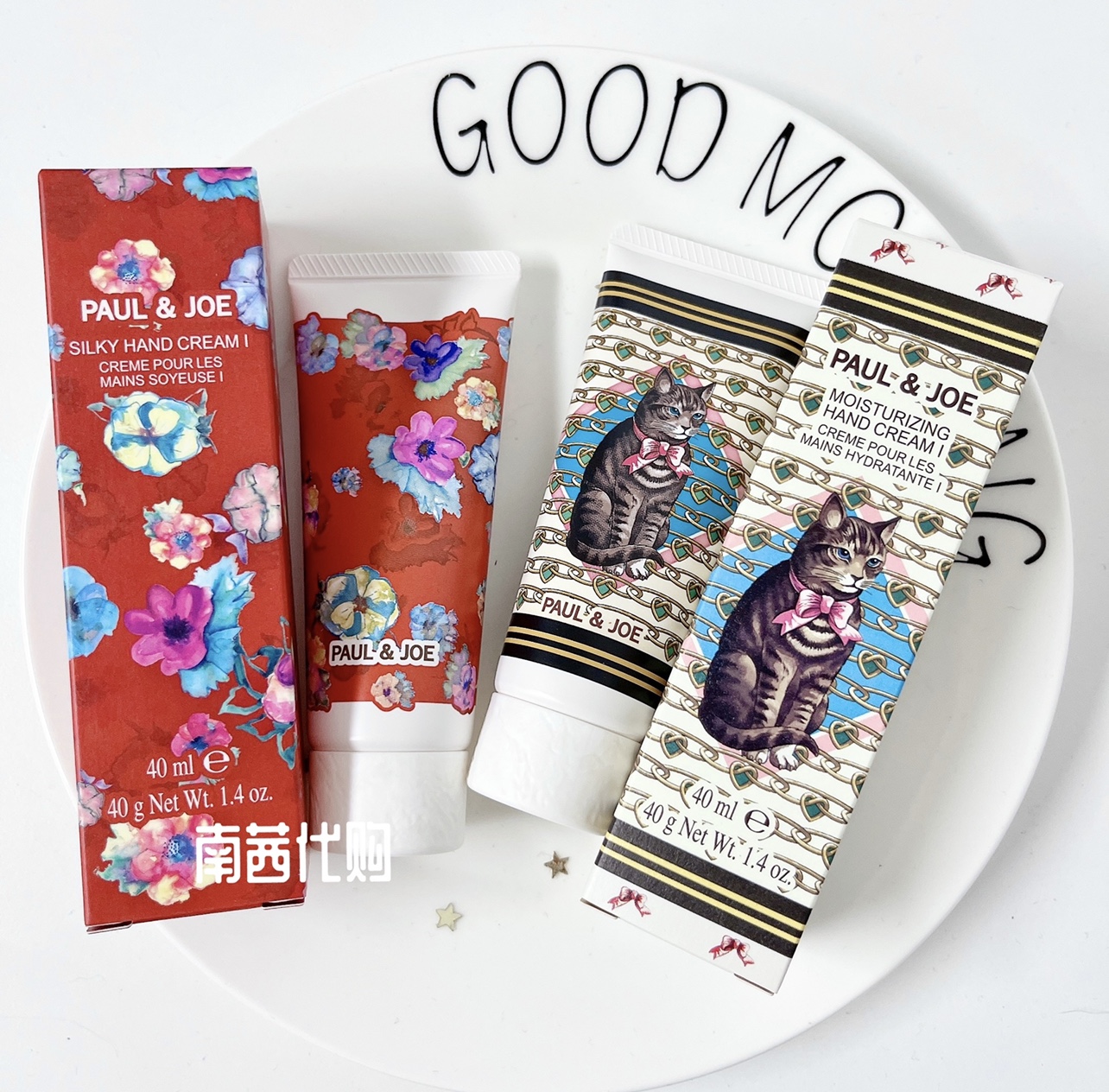 日本PAUL JOE搪瓷护手霜40g限定版玫瑰丝绸修护 清爽保湿补水包邮