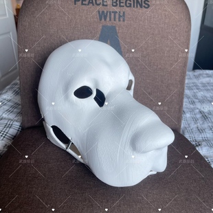 写实大丹犬狗兽头头骨原创建模兽装配件可动鄂下巴福瑞表演