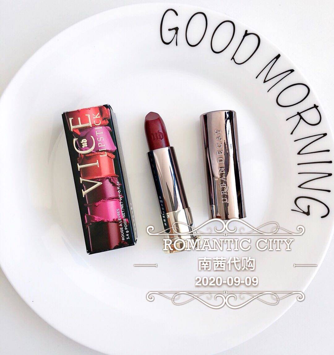 urban decay衰败城市唇膏口红singe金闪宝石红草莓红滋润保湿包邮