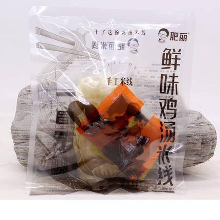 肥丽米线鲜味鸡汤米线手工米线方便米线细米线速食饭店用鸡汁160g