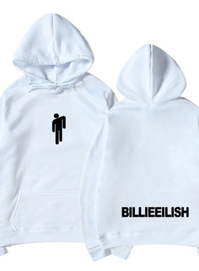 亚马逊热销潮流Billie Eilish卫衣说唱歌手周边宽松大码连帽卫衣