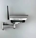 Реалистичная камера видеонаблюдения, монитор, антенна с подсветкой, манекен головы