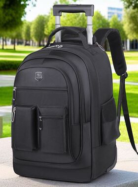 商务书包大容量拉杆背包双肩包旅游旅行包多功能短途学生出差行李