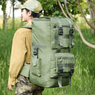 超大容量登山旅行双肩包旅游双肩托运背包户外行李棉被搬家背囊