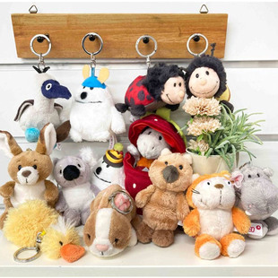 日本采购限定NICI可爱小狗玩偶公仔毛绒挂件钥匙扣包挂饰 正品