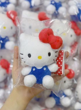 日本正版Sanrio三丽鸥kitty矮脚权志龙同款公仔毛绒挂件