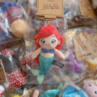 日本正版迪士尼DisneyXTomy乐佩艾莎安娜美人鱼公主毛绒挂件