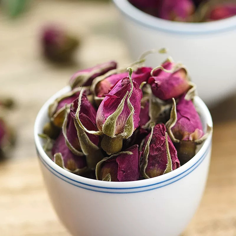 灵希中药材 玫瑰 无硫 山东平阴玫瑰花苞 药食两用 墨红玫瑰 花茶