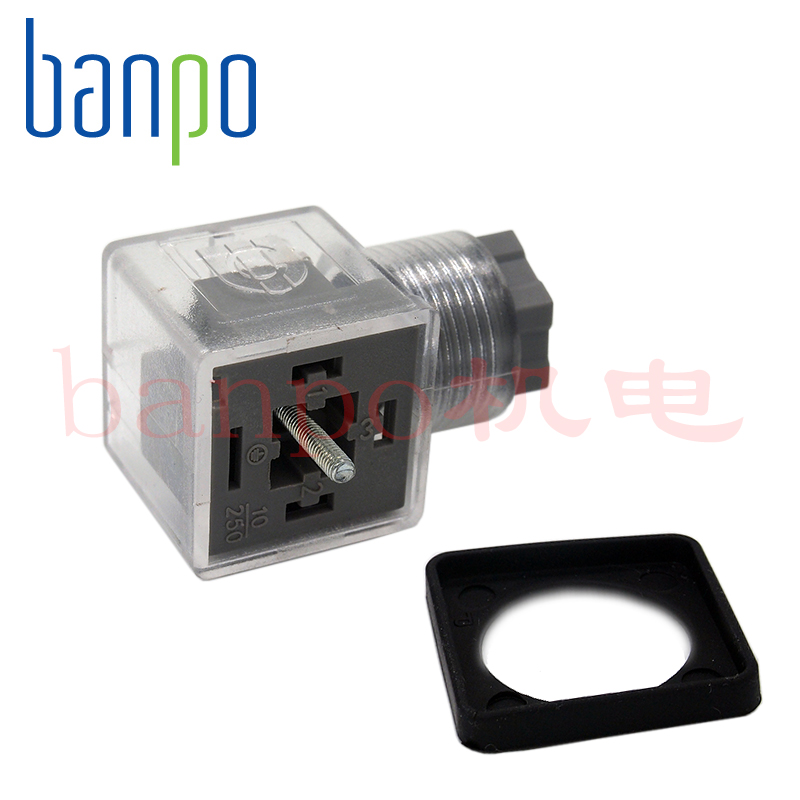 24vdc电磁阀插头续流二极管保护