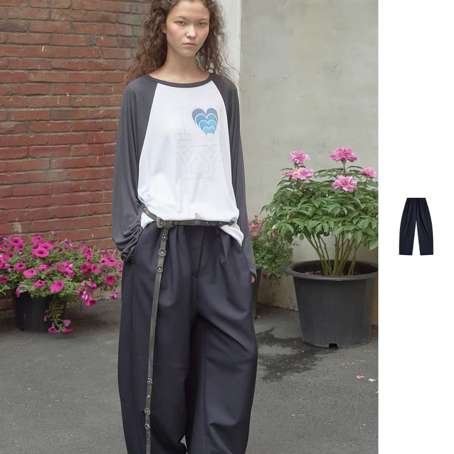 【现货】OPEN YY 26PS 全打褶阔腿休闲裤 DOUBLEBOO