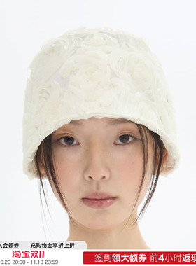 【现货】BROWN HAT 26SS 春夏新款小玫瑰软帽 DOUBLEBOO