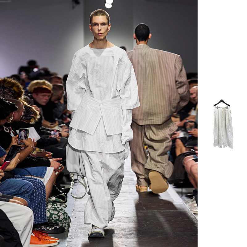 【现货】HED MAYNER 25SS 条纹阔腿裤 DOUBLEBOO