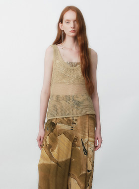 【现货】UNCHATGRIS 26SS 春夏新款U领针织上衣 DOUBLEBOO