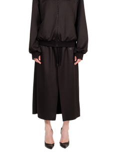 松紧腰绑带后开叉半身裙女 Zinko Natasha DOUBLEBOO 现货6折