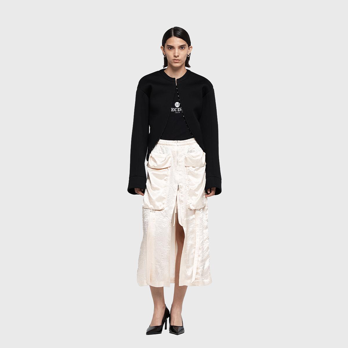 【现货】YCH 25PS 弧形拉链剪裁小香风夹克外套 DOUBLEBOO 买手店