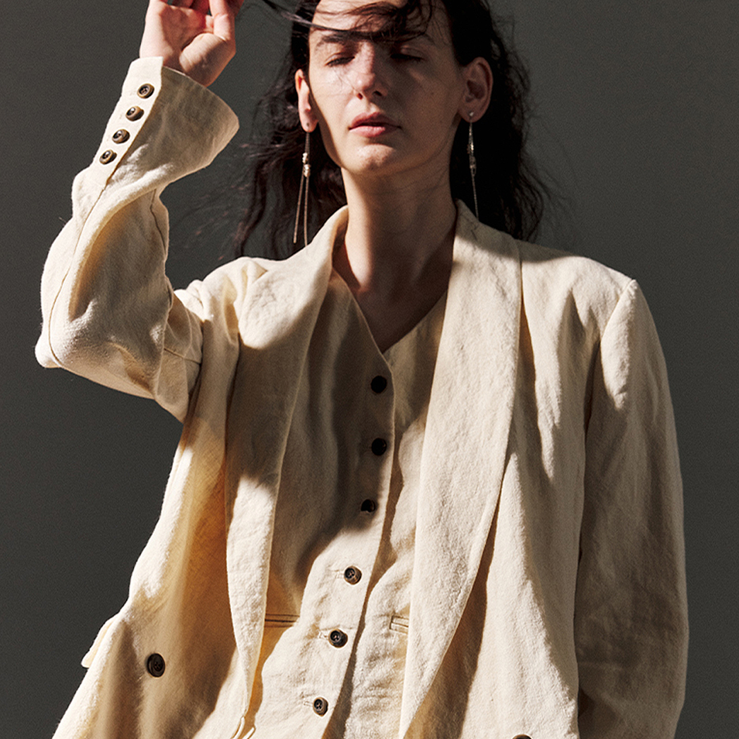 【现货】器象 25AW 亚麻宽松休闲西装 DOUBLEBOO