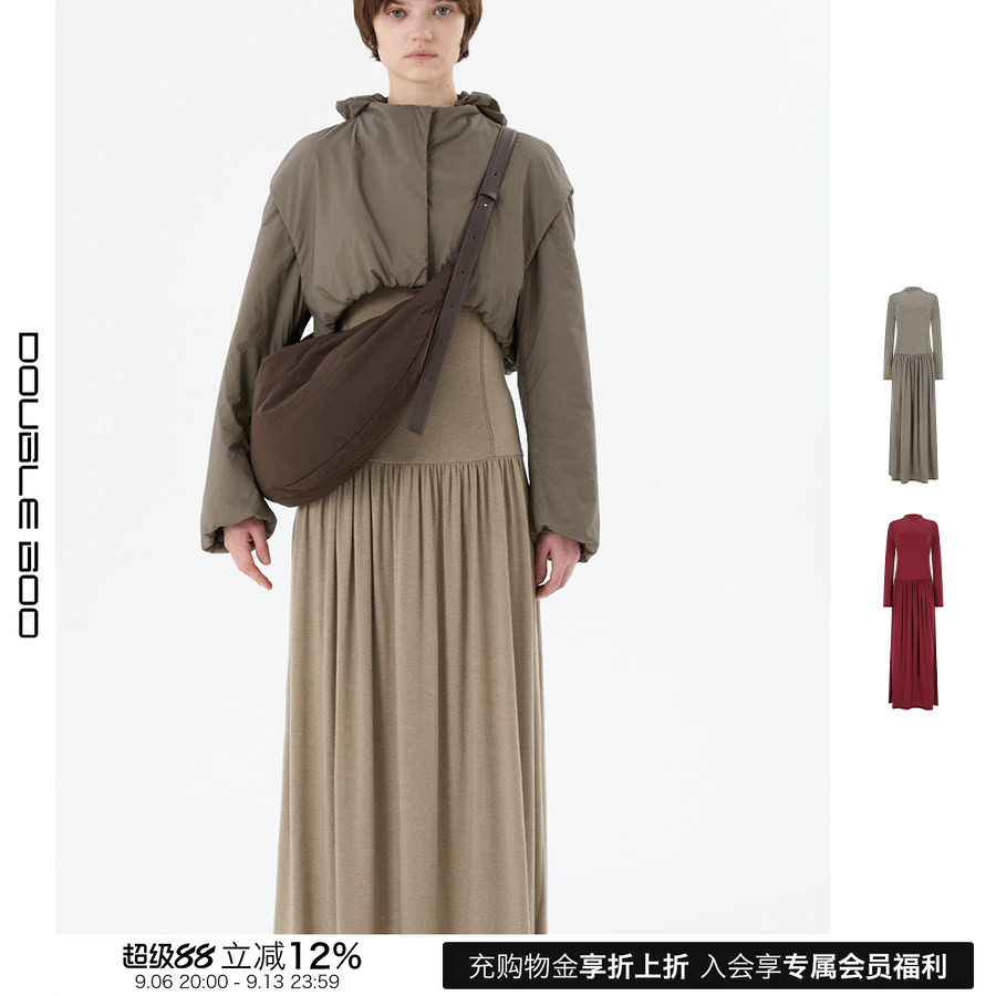 【现货】AMOMENTO 25AW 高领针织连衣裙 DOUBLEBOO图片