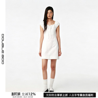 【现货】KIJUN 26SS 春夏新款纯棉蕾丝短裙 DOUBLEBOO