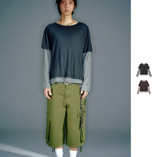 【现货】VACANT Archive 26SS 春夏新款假两件叠层长袖 DOUBLEBOO