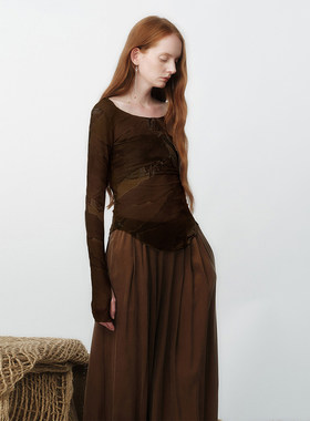 【现货】UNCHATGRIS 26SS 春夏新款印花上衣 DOUBLEBOO