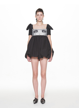 PUSHBUTTON 24SS 像素哭泣女孩迷你短裙连衣裙 DOUBLE BOO 买手店