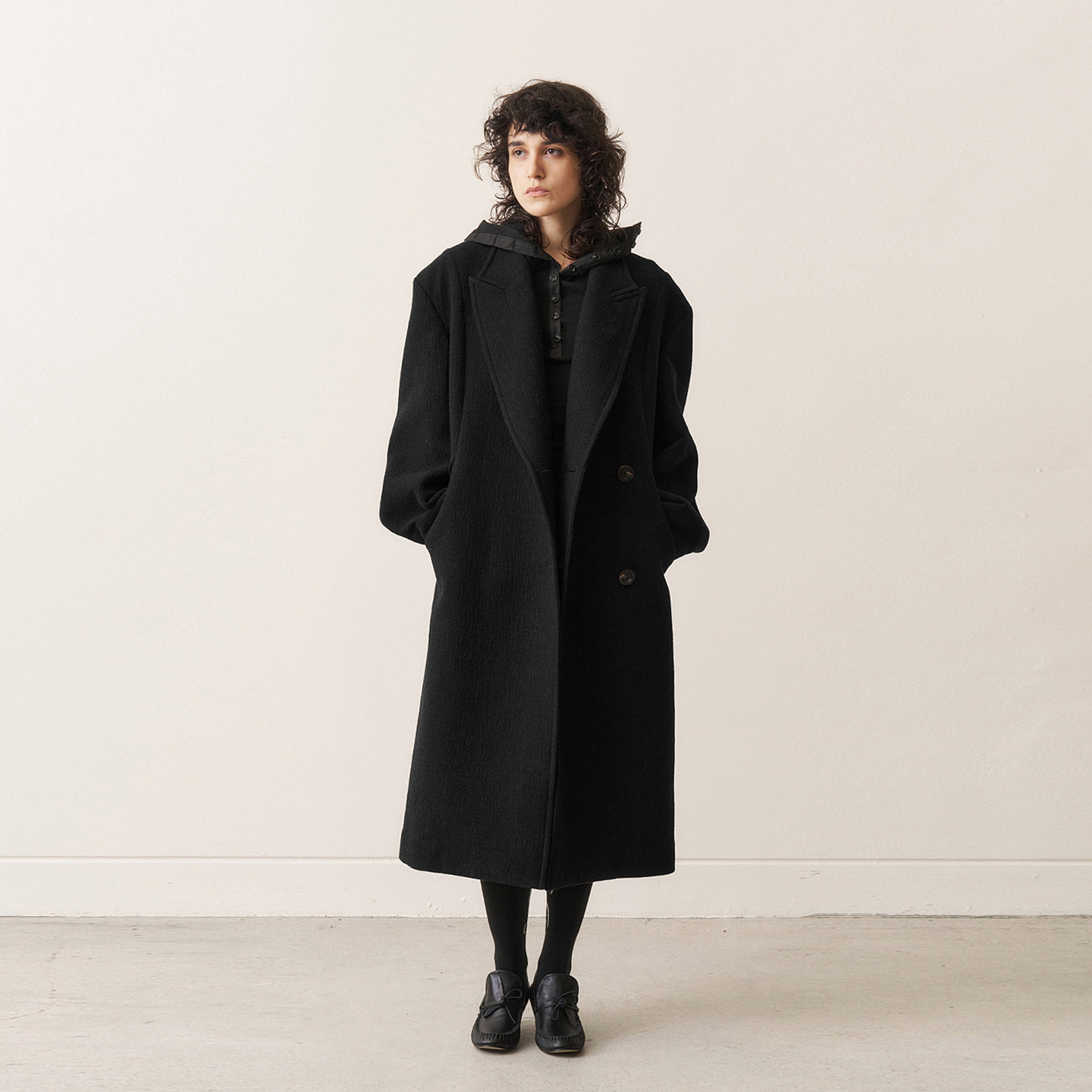 【现货】ODLYWORKSHOP 25AW 垂感束腰大衣 DOUBLEBOO