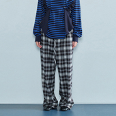 现货 CERRIC 25FW 格纹饰边长裤 DOUBLEBOO