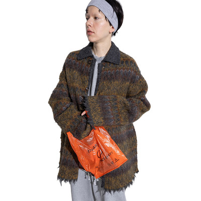 【现货】PERVERZE 26SS 春夏新款毛毯式毛呢开衫 DOUBLEBOO