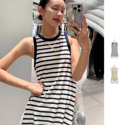 【现货】PUSHBUTTON 25PF 新款衬衫式可隐藏无袖上衣 DOUBLEBOO