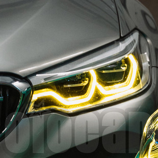 oiomotors柠檬黄天使眼日行灯模块 宝马F90 G38 5系G30 黄金眼