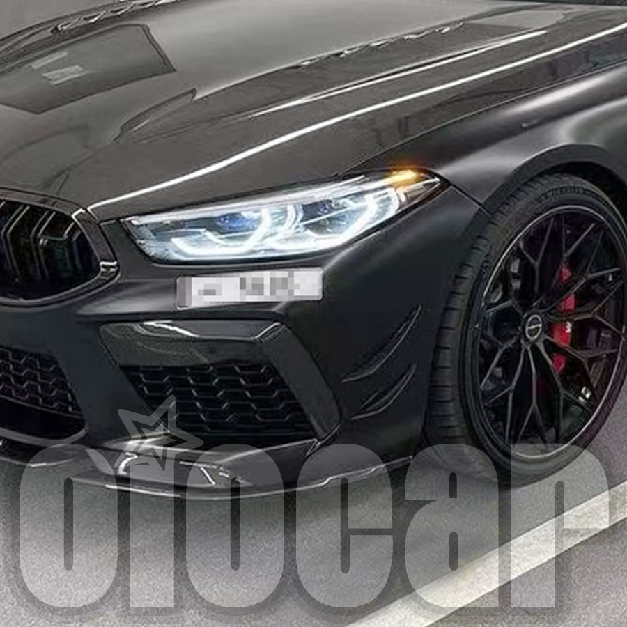 适用于宝马F92 M8专用 改装oioMotors款干碳纤维 前杠侧风刀