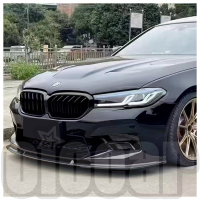 适用于宝马F90 LCI M5 改装oiomotors 3D款碳纤维前唇 前下巴