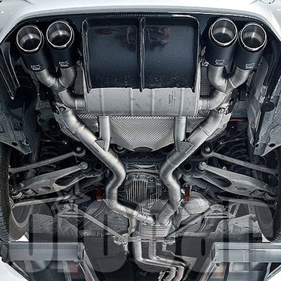 适用于宝马F8x M3 M4 AKRAPOVIC AK钛合金全段中尾段四出排气