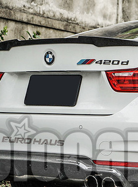 适用于宝马4系4门版F36专用 改装M4 Performance款碳纤维尾翼