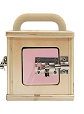 Lovevery同款蒙氏教具开锁箱精细动作逻辑思维幼儿园宝藏盒玩具