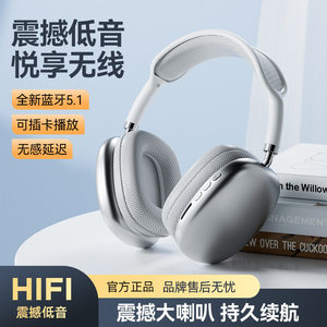 适用苹果P9ProMax头戴式耳机耳麦重低音无线蓝牙耳机高音质不入耳