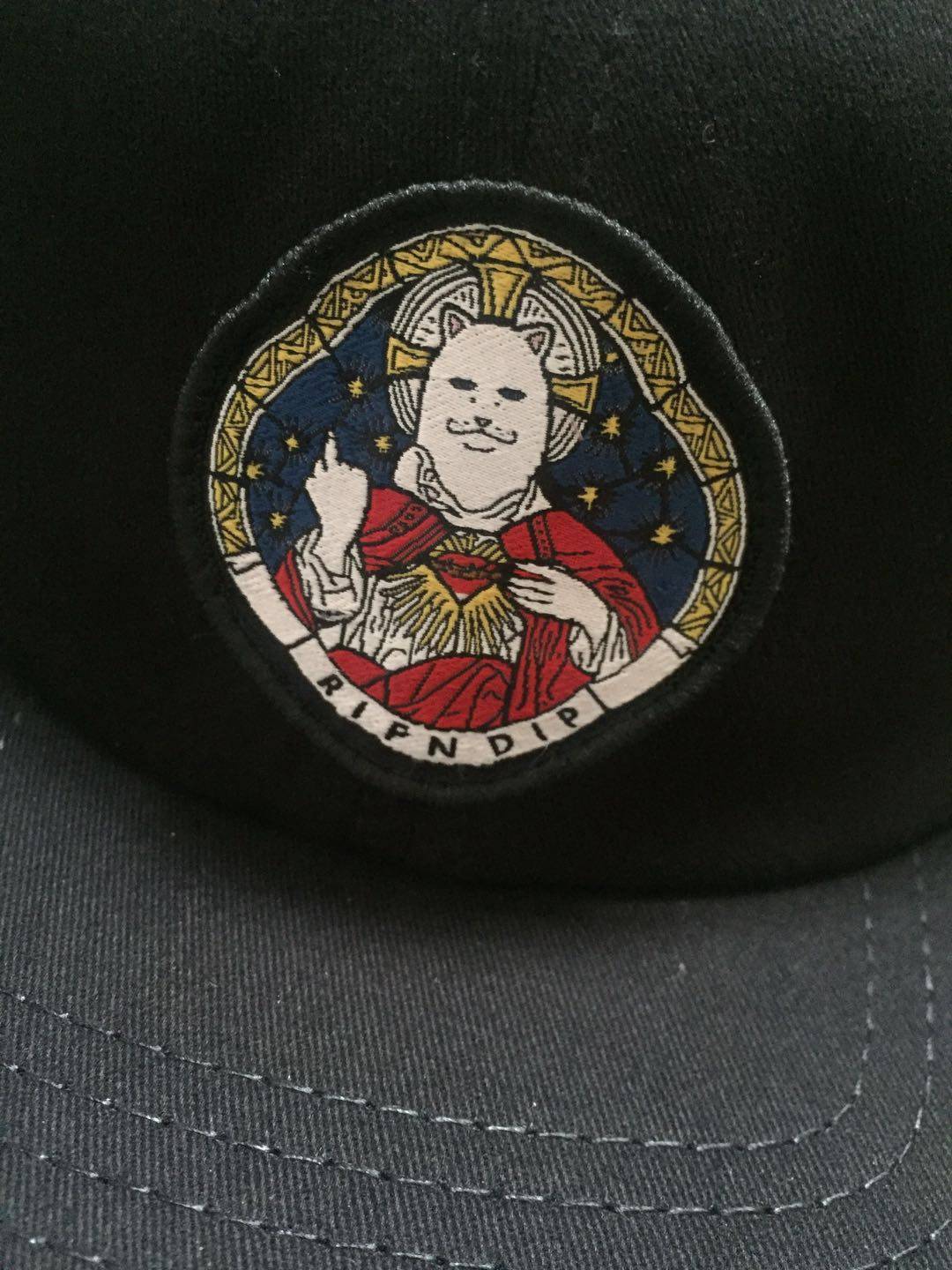 贱猫 ripndip 帽子 大主教 软顶 纯棉 平沿休闲帽