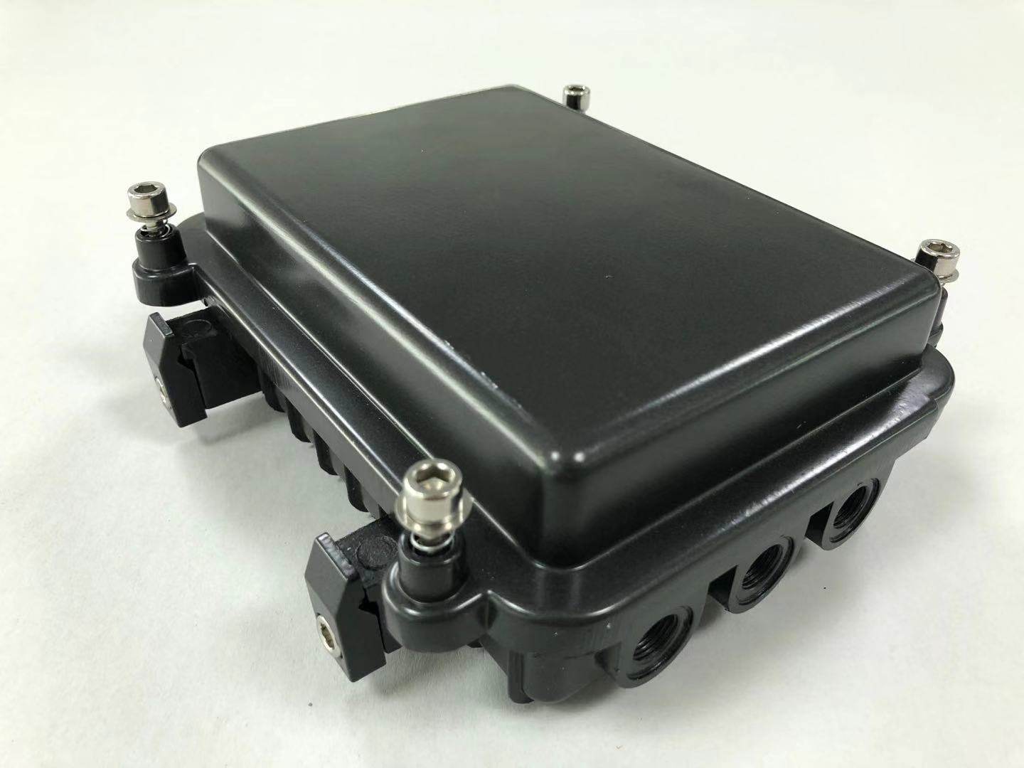 03B-B黑色：160*110*60 AP网桥放大器外壳 室外压铸铝防水盒