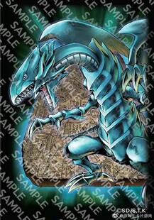 游戏王决斗者简中官方卡套简体中文卡片保护套青眼白龙