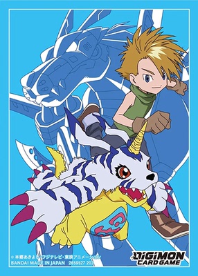 蓝海数码宝贝DIGIMON DTCG官方卡套2023友情的钢狼石田大和加布兽